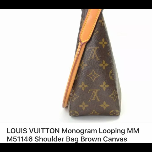 Louis Vuitton MM canvas Looping Used - Picture 2 of 3